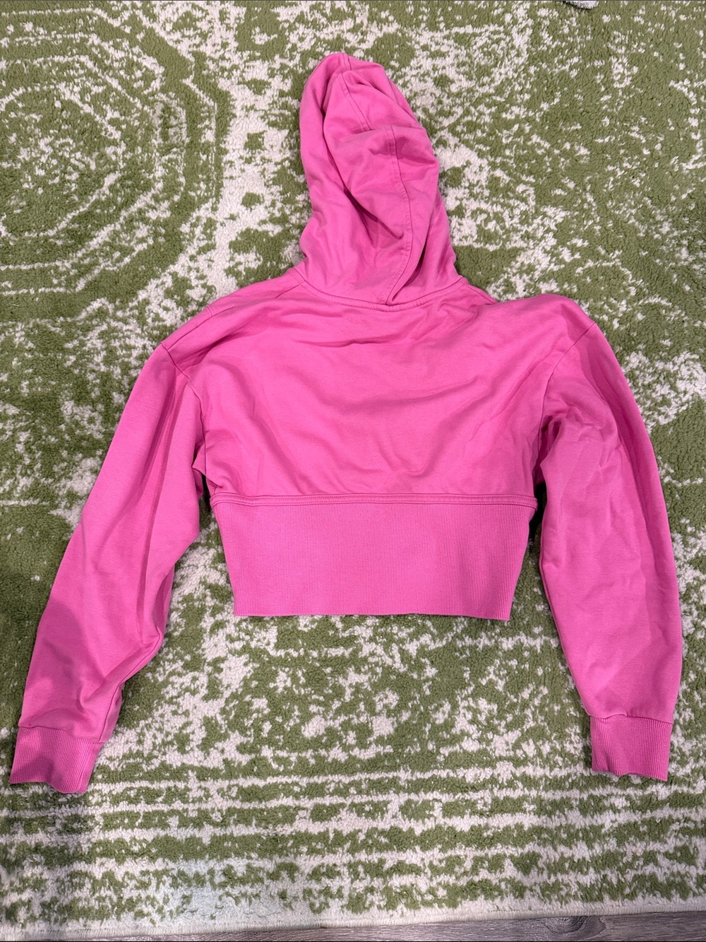 JoyLab Cropped Pink Zip-Up Hoodie Jacket - Picture 4 of 4